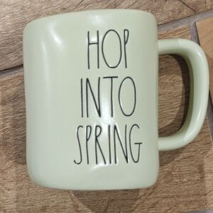 Rae Dunn Green Ceramic Mug - Hop Into Spring
